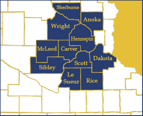 MN Counties served